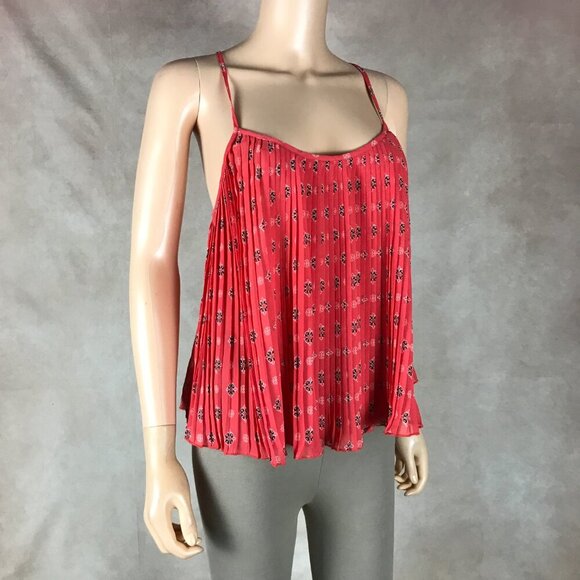 HOLLISTER Floral Pleated Tank Top NWOT XS - Picture 4 of 10